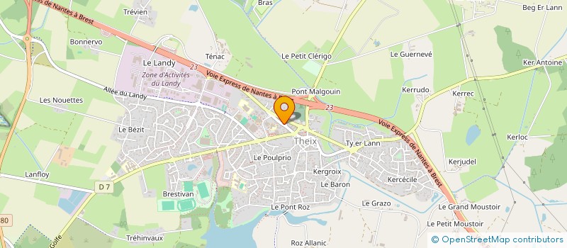 localisation de l'entreprise FMB  THEIX-NOYALO