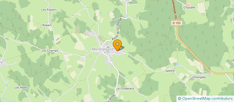 localisation de l'entreprise FMB  MONTREGARD