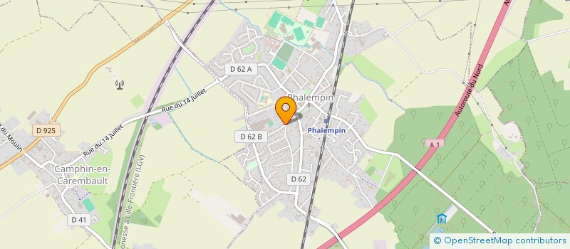 localisation de l'entreprise FMB  PHALEMPIN