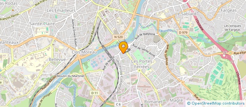 localisation de l'entreprise FMB & CO SARL à LIMOGES