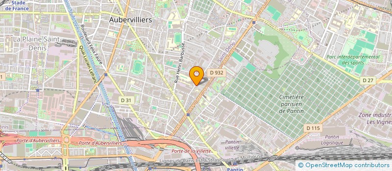localisation de l'entreprise FMB-ISOL à AUBERVILLIERS