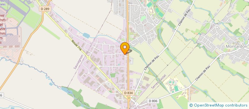 localisation de l'entreprise FMB RESTAU  SERRES-CASTET