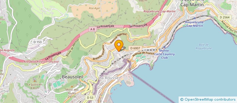 localisation de l'entreprise FMBC INVEST à ROQUEBRUNE-CAP-MARTIN