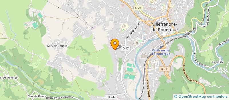 localisation de l'entreprise FMBF  VILLEFRANCHE-DE-ROUERGUE