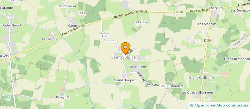 localisation de l'entreprise FMBS à SAINT-SULPICE