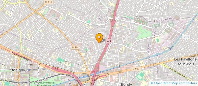 localisation de l'entreprise FMC  BOBIGNY