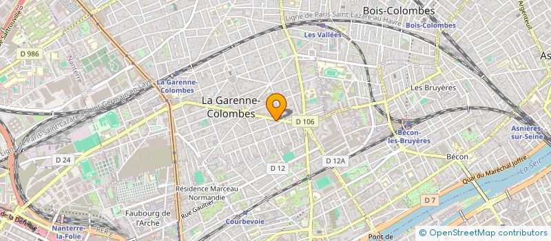 localisation de l'entreprise FMC à LA GARENNE-COLOMBES