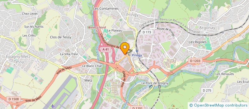 localisation de l'entreprise FMC  EPAGNY METZ-TESSY