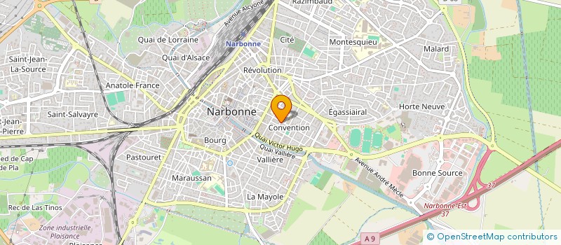 localisation de l'entreprise FMC BAT à NARBONNE