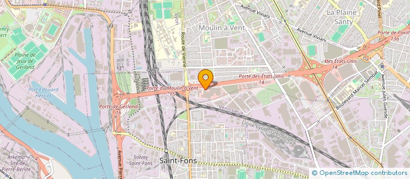localisation de l'entreprise FMC BYMYCAR LYON à VENISSIEUX