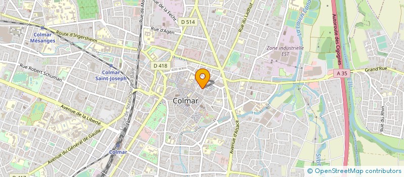 localisation de l'entreprise FMC COLMAR 1980  COLMAR