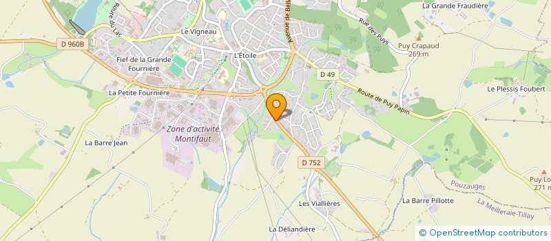 localisation de l'entreprise FMC HOLDING à POUZAUGES