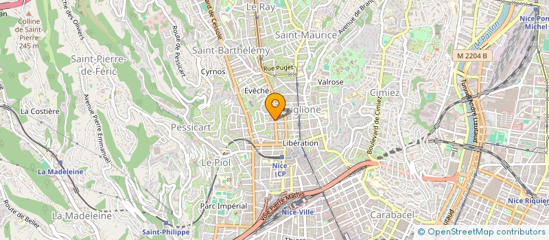 localisation de l'entreprise FMC LIBELLULE  NICE