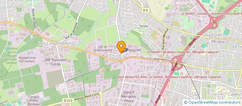 localisation de l'entreprise FMC MAINTENANCE à LE HAILLAN