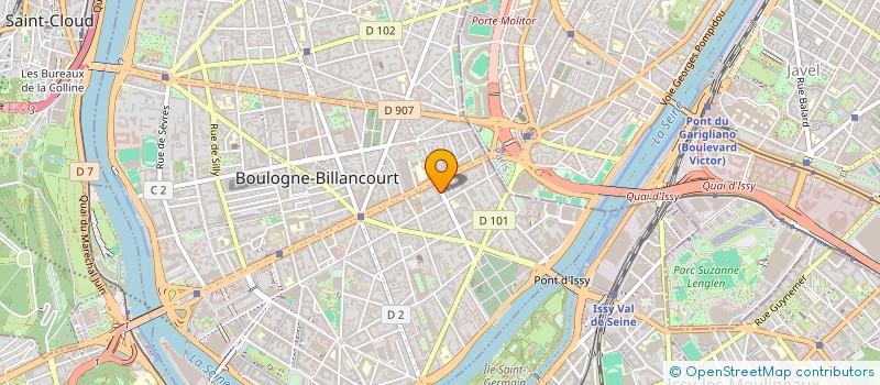 localisation de l'entreprise FMC PRODUCTION  BOULOGNE-BILLANCOURT