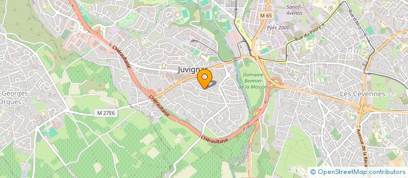 localisation de l'entreprise FMCB PARC  JUVIGNAC