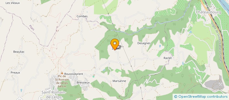 localisation de l'entreprise FMCH  SAINT-ROMAIN-DE-LERPS