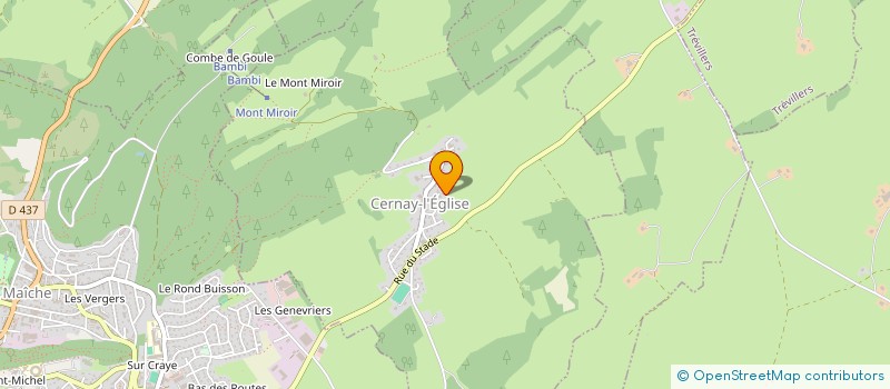 localisation de l'entreprise FMCL  CERNAY-L'EGLISE