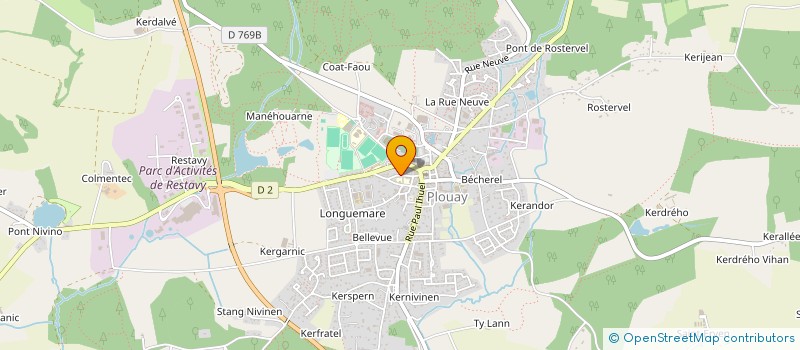 localisation de l'entreprise FMD à PLOUAY