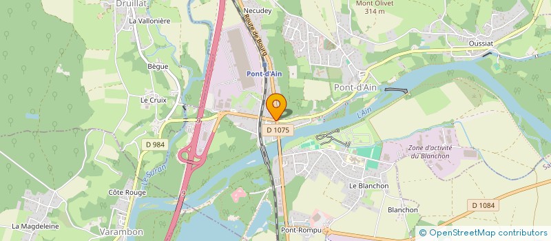 localisation de l'entreprise FMD  PONT-D'AIN