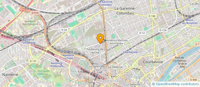 localisation de l'entreprise FMD CONSTRUCTION à COURBEVOIE