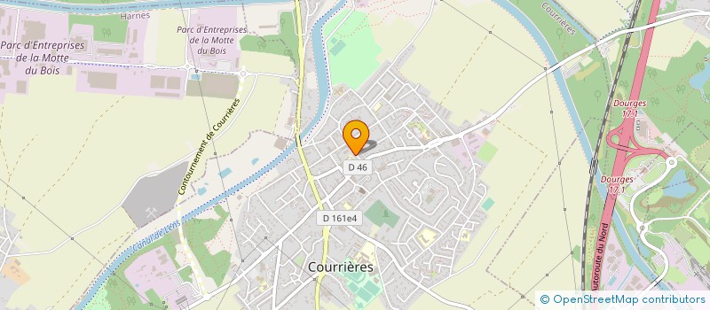 localisation de l'entreprise FMD FORMATION à COURRIERES
