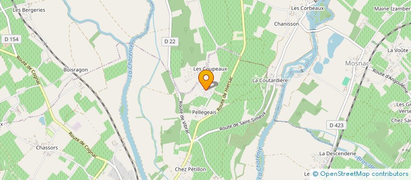 localisation de l'entreprise FMD IMMO à CHATEAUNEUF-SUR-CHARENTE