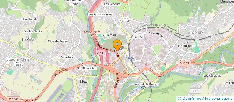 localisation de l'entreprise FMDB FINANCEMENT à ANNECY