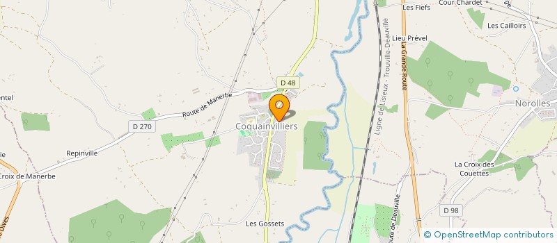 localisation de l'entreprise FMDL  COQUAINVILLIERS