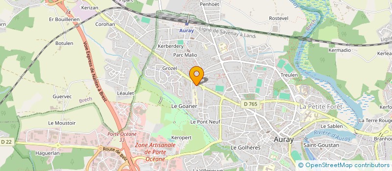 localisation de l'entreprise FMDPC à AURAY