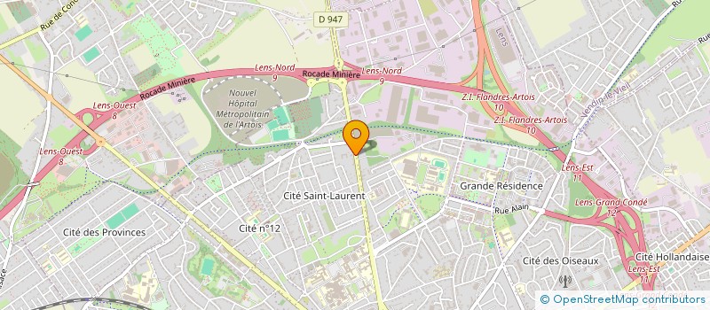 localisation de l'entreprise FME-ENERGIES  LENS