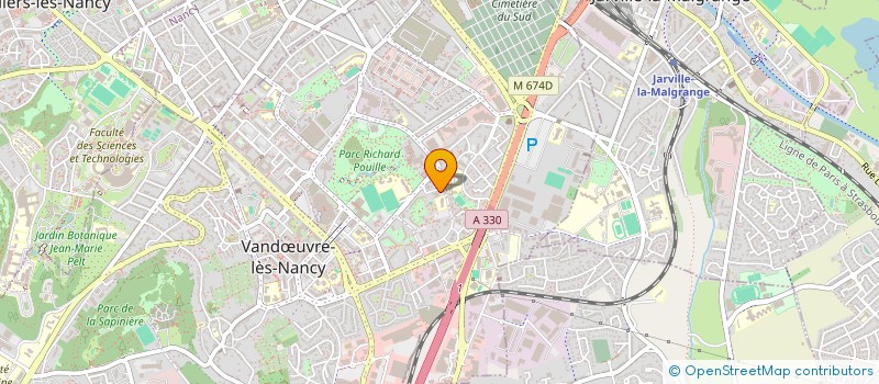 localisation de l'entreprise FME TOXICOLOGIE ETUDES CONTROLES ET ANALYSES  VANDUVRE-LES-NANCY