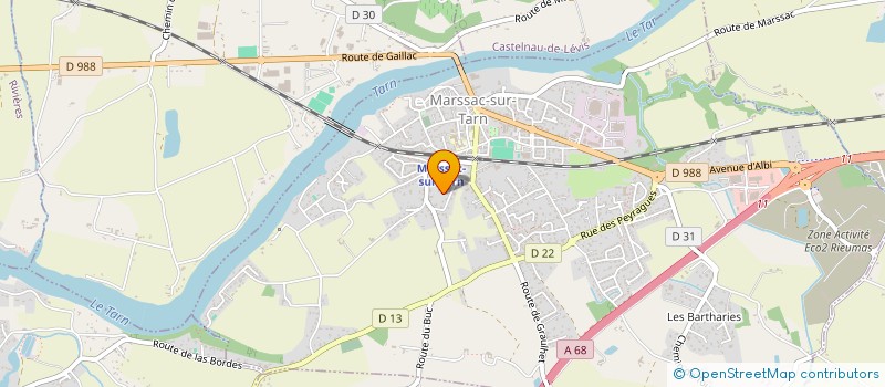 localisation de l'entreprise FMEC HOLDING  MARSSAC-SUR-TARN