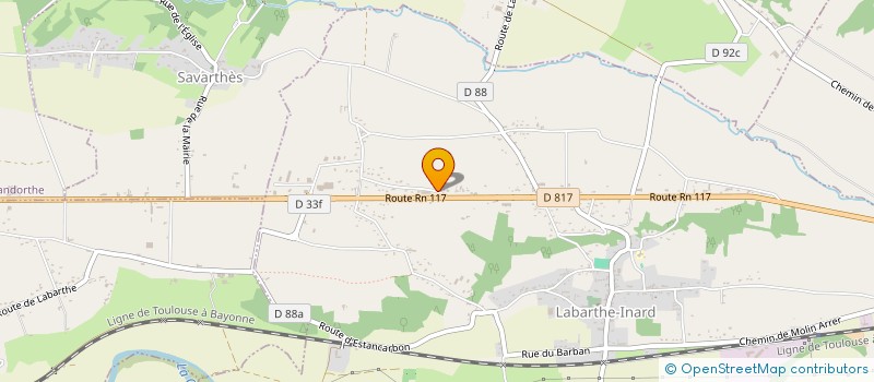 localisation de l'entreprise FMF CONSTRUCTION  LABARTHE-INARD