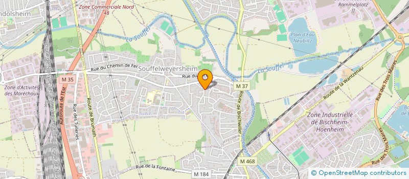 localisation de l'entreprise FMF HORIZON  SOUFFELWEYERSHEIM