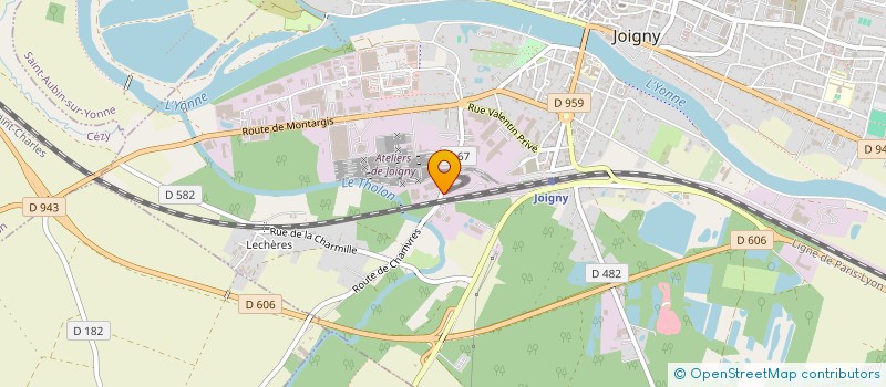 localisation de l'entreprise FMG 2LC à JOIGNY