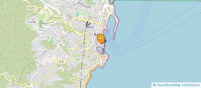 localisation de l'entreprise FMG à BASTIA