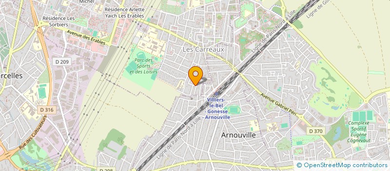 localisation de l'entreprise FMG  VILLIERS-LE-BEL