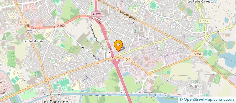 localisation de l'entreprise FMG AUTO  LES PONTS-DE-CE