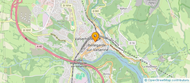 localisation de l'entreprise FMG HABITAT à VALSERHONE