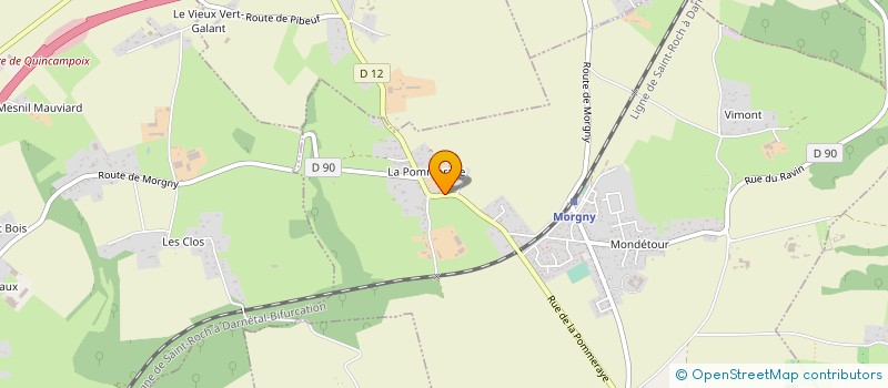 localisation de l'entreprise FMG PLOMBERIE CHAUFFAGE  MORGNY-LA-POMMERAYE