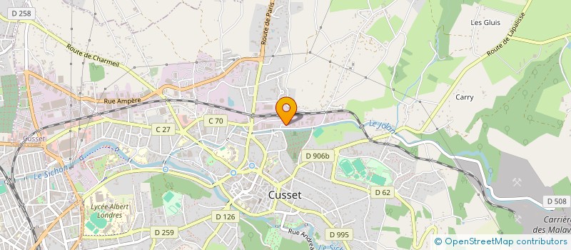 localisation de l'entreprise FMGSP à CUSSET