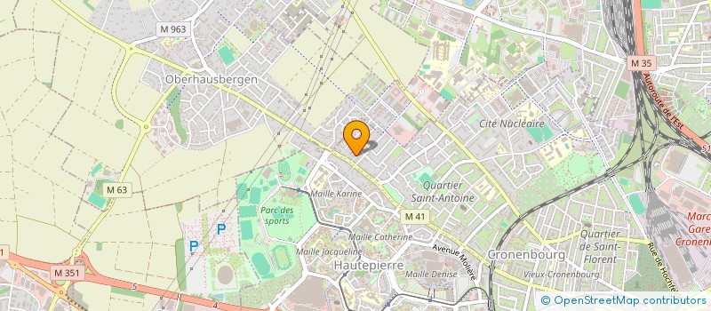localisation de l'entreprise FMH INVEST à STRASBOURG