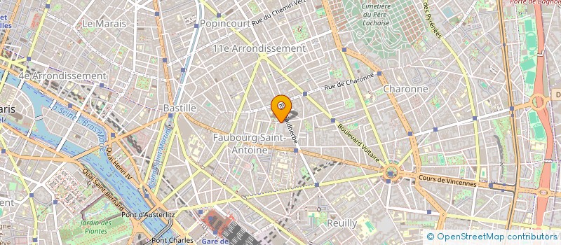 localisation de l'entreprise FMH PROD  PARIS