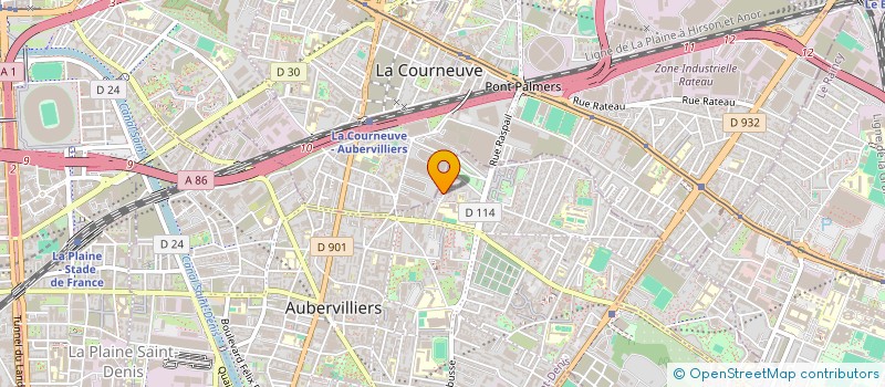 localisation de l'entreprise FMI BAT  AUBERVILLIERS