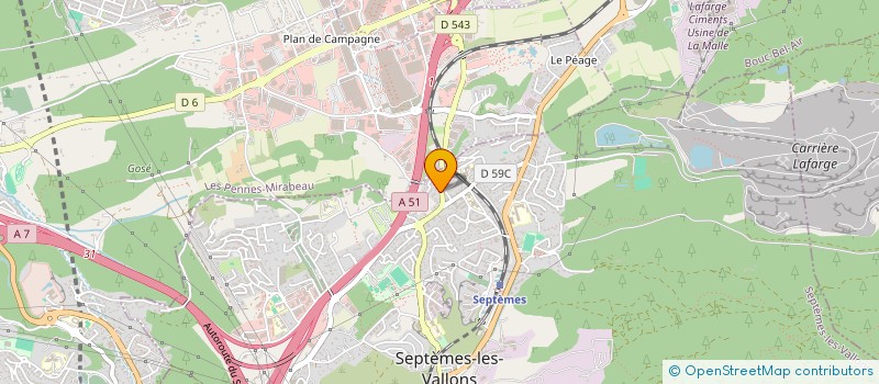 localisation de l'entreprise FMI CLIMATISATION à SEPTEMES-LES-VALLONS