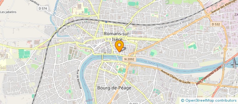 localisation de l'entreprise FMIE à ROMANS-SUR-ISERE
