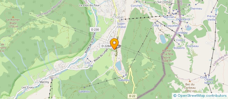 localisation de l'entreprise FMINVEST à CHATEL