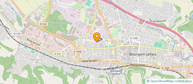 localisation de l'entreprise FMJ à BOURGOIN-JALLIEU