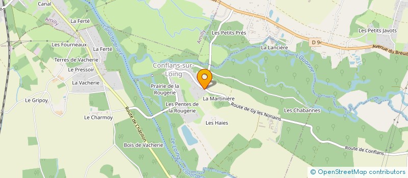 localisation de l'entreprise FMJ  CONFLANS-SUR-LOING